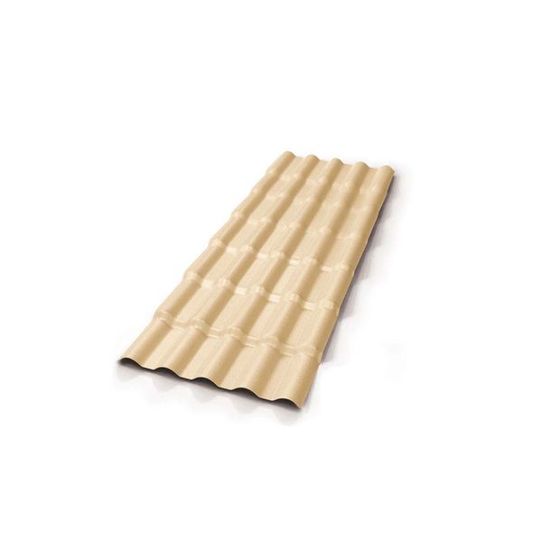 Telha colonial de PVC 328x88cm 2,5mm marfim Precon