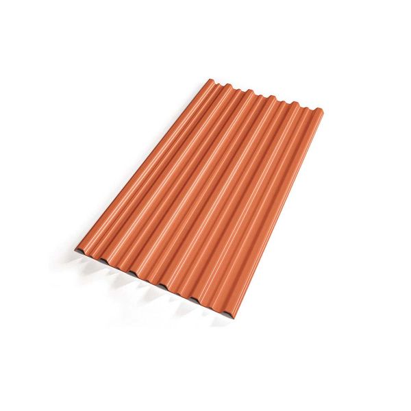 Telha trapezoidal de PVC 500x92cm 2mm cerâmica Precon