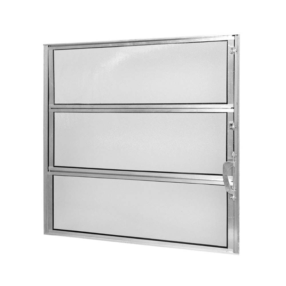 Janela basculante de aluminio linha FLine 60x40cm brilhante Atlantica