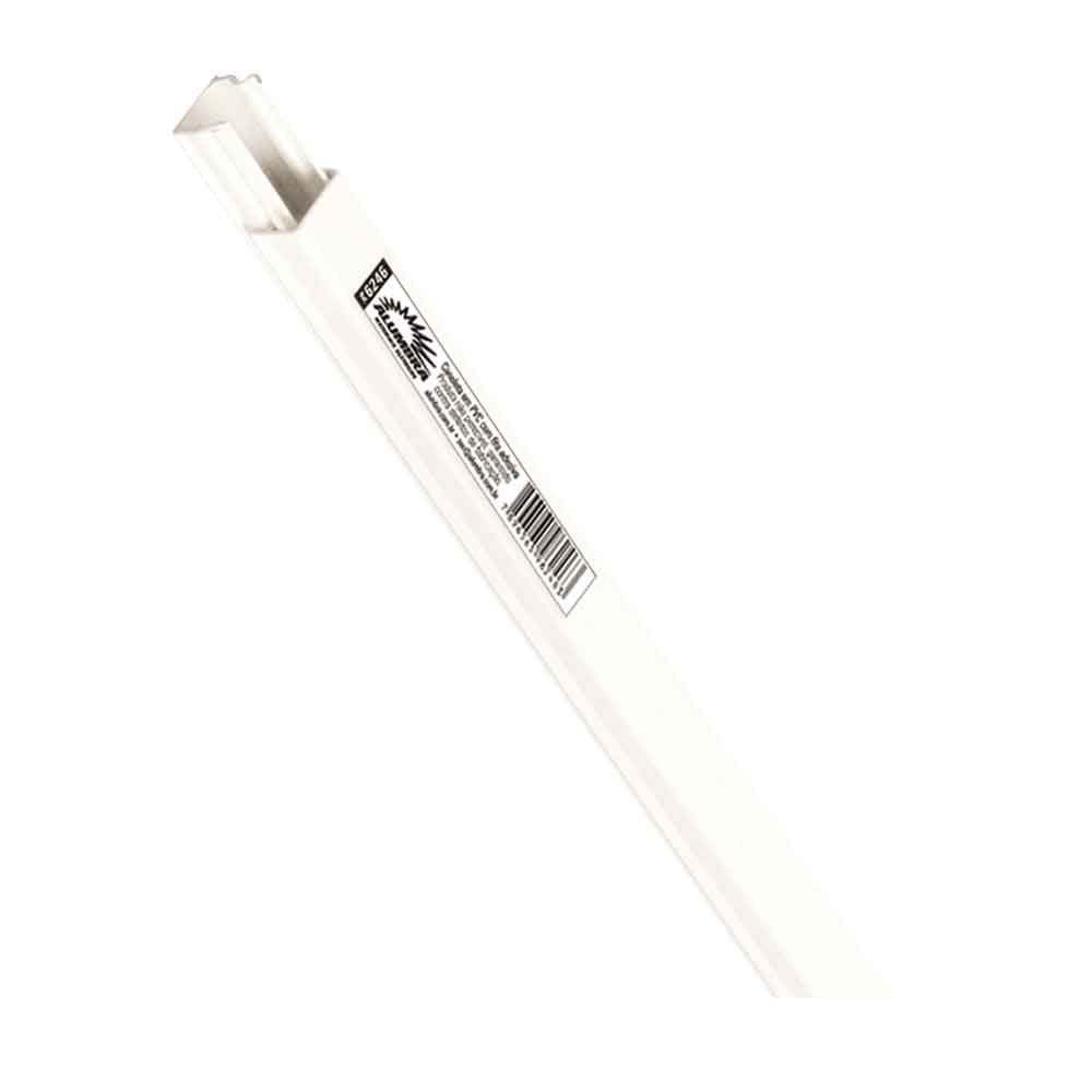 Veja como calcular a quantidade necessária de canaletas de concreto por m² 2 Canaleta com fita auto adesiva 1x1x200cm branca Alumbra