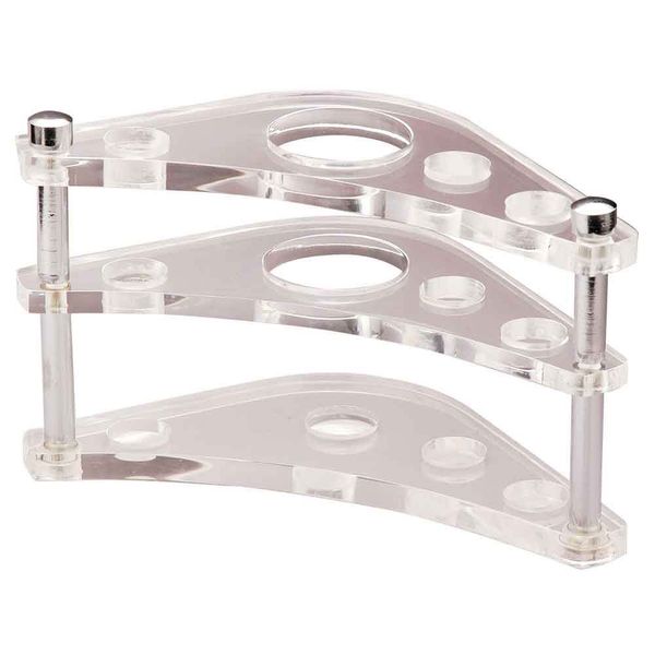 Porta escova de dentes oval cristal Formacril