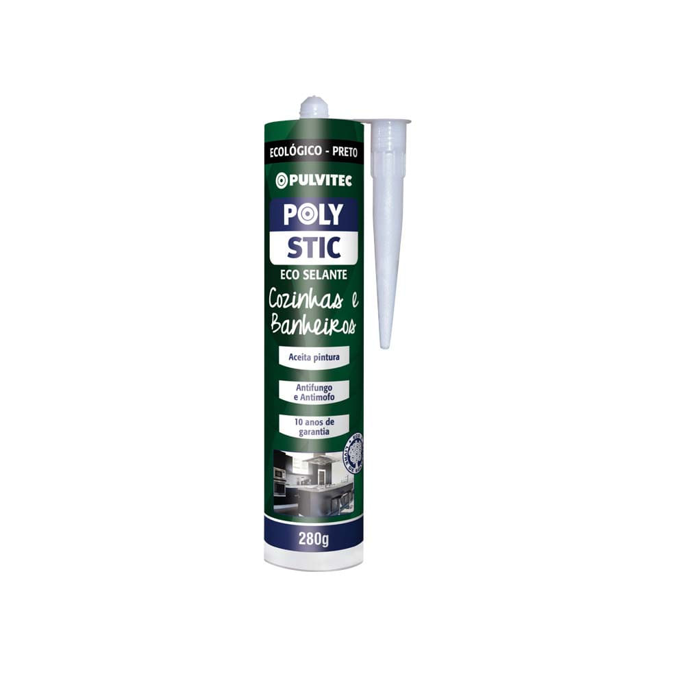 Adesivo Eco Selante Polystic Metal Concreto E Alvenaria 280g Cinza Adesivo Eco Selante Polystic Metal Concreto E Alvenaria 280g Cinza