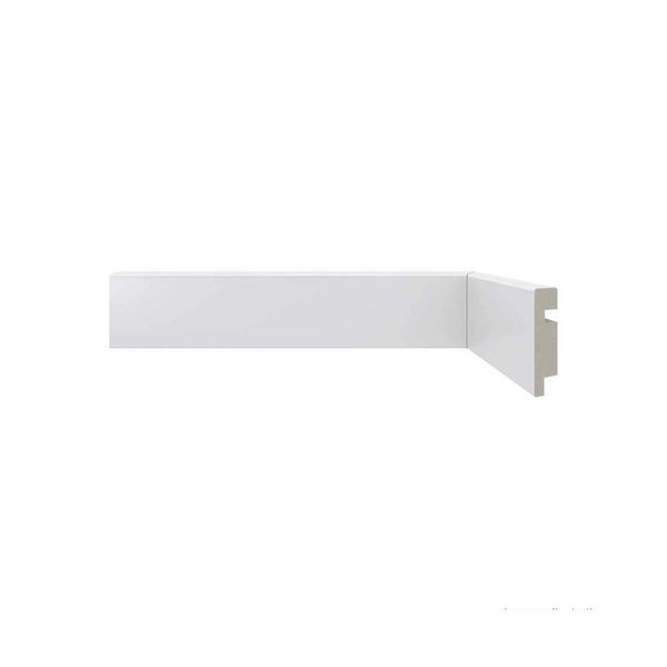 Rodapé de Poliestireno 473 Moderna Branco 50mm de Altura 2,40m Santa Luzia