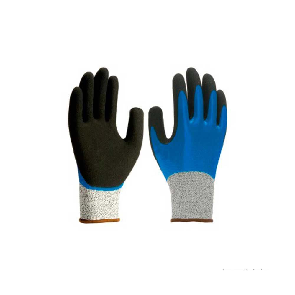 Vergalhão de fibra de vidro: Veja as suas vantagens 12 Luva de fibra de vidro LN 1014 tamanho 9 CA 38646 azul cinza e preta Super Safety