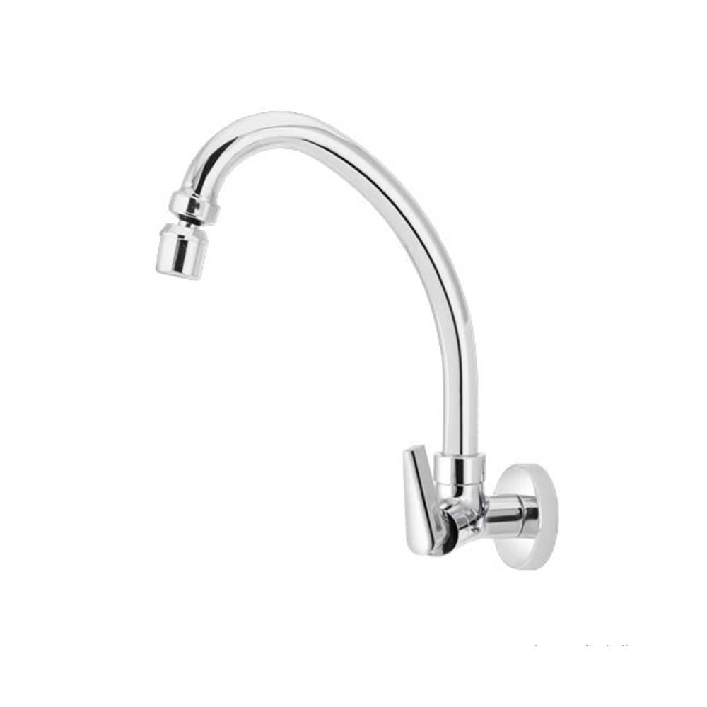 Saiba como escolher torneira para a pia da cozinha 9 Torneira de parede para cozinha Clock 1 4 1 2 x 3 4 com articulador Forusi