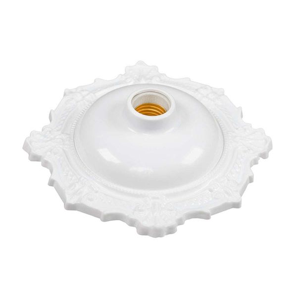 Plafon BVC 1 Lâmpada E27 60W Branco Pavilonis