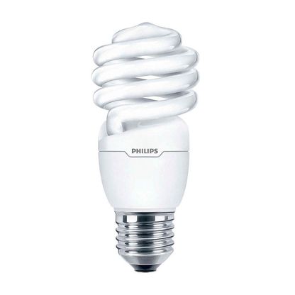 Lâmpada eletrônica fluorescente Eco Twister 220-240V 12W branca Philips