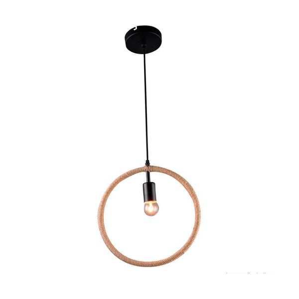 Pendente circular 127/220V marrom OL
