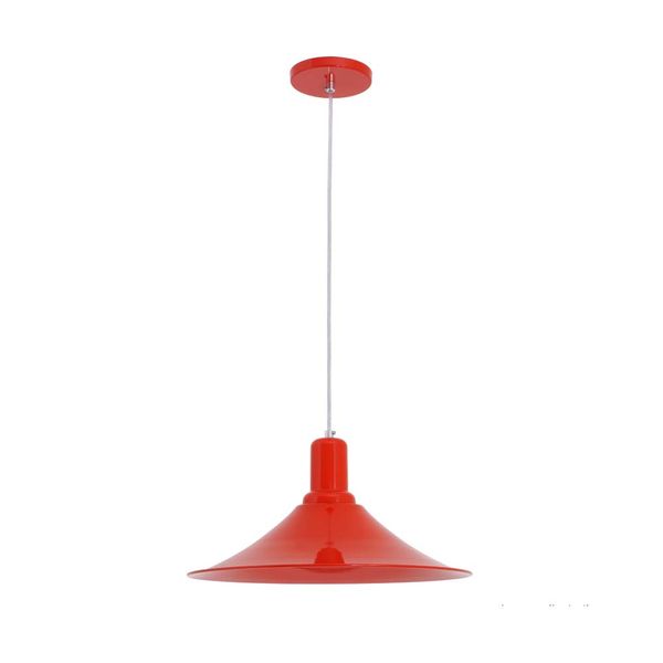 Pendente Raiden para 1 lâmpada E27 vermelho Auremar