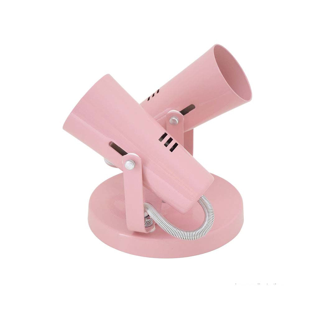 Spot Focus para 2 lampadas E27 rosa nude Auremar