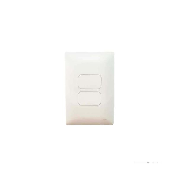 Interruptor One Touch 4x2 PAD paralelo duplo branco ON