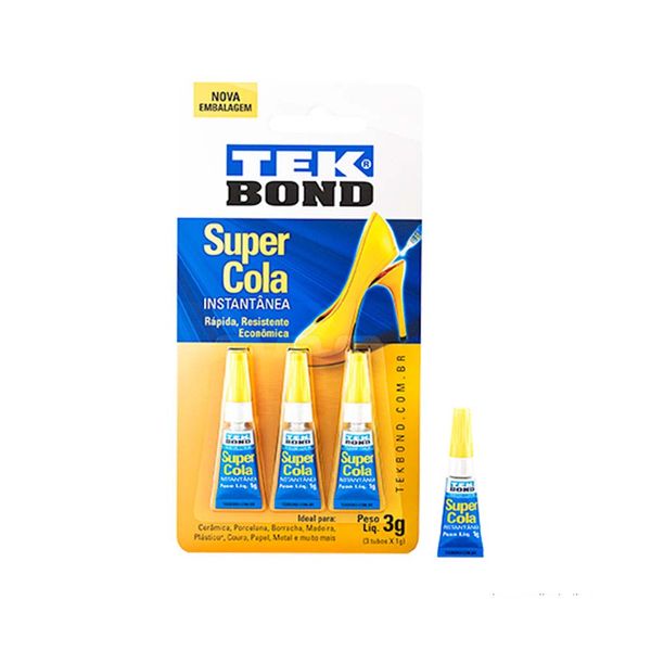 Kit super cola com 3 unidades Tekbond