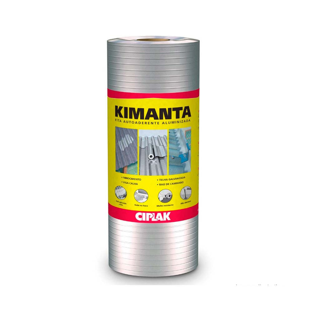 Guia completo de como aplicar manta asfáltica no telhado 11 Manta de aluminio 1mm Kimanta 10m² Ciplak