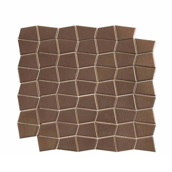 Mosaico Ritmos Metal 30,5x30,5 bronze Portinari