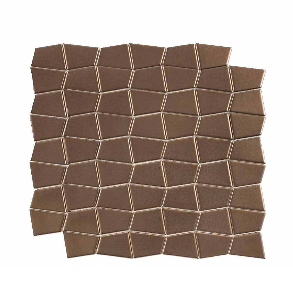 Mosaico Ritmos Metal 30,5x30,5 bronze Portinari