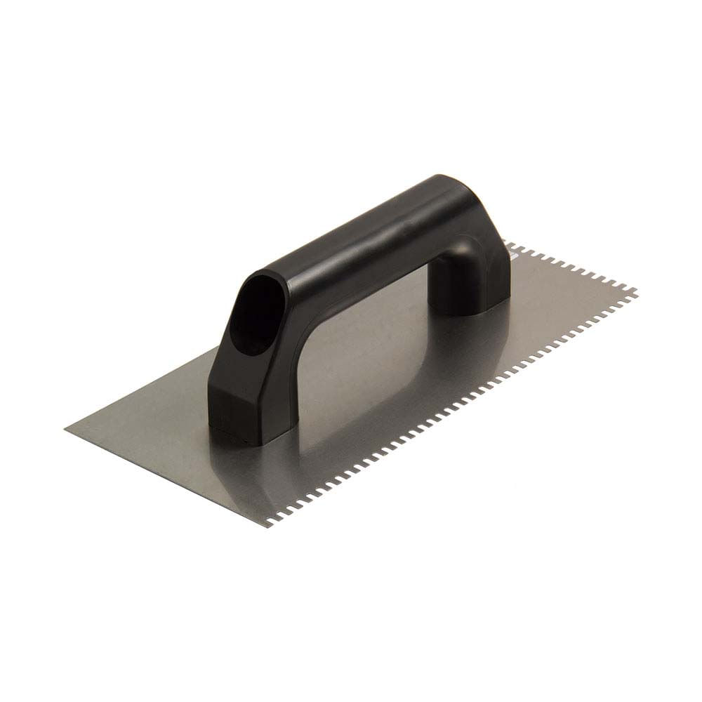 Contrapiso: etapa fundamental para um piso resistente 7 Desempenadeira de aco para pastilha de vidro 26x12cm Cortag