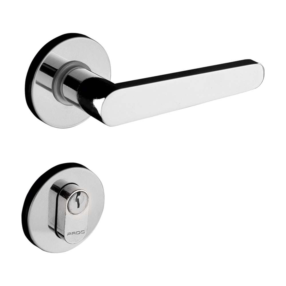 Fechadura Pado Externa de Aço Zamac Concept com Roseta Cromada (7890577441510)