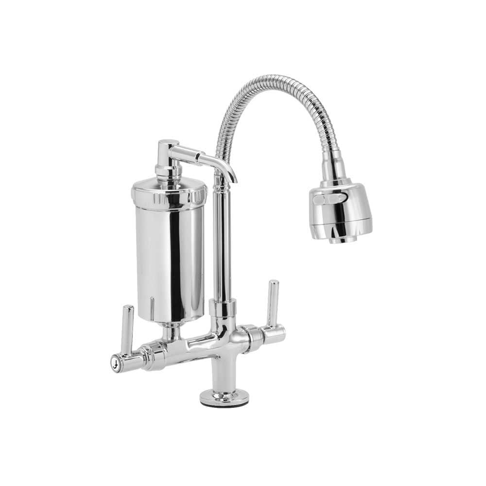 Saiba como escolher torneira para a pia da cozinha 8 Torneira Gourmet com filtro de mesa para cozinha C55 Forusi