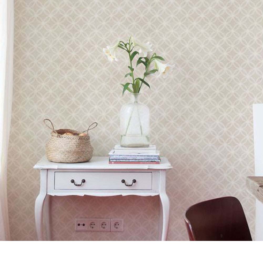 Confira 7 dicas para ter um home office confortável e bem decorado 17 Adesivo de parede circles Clean cafe com leite 44cm x 3m Grudado Adesivos