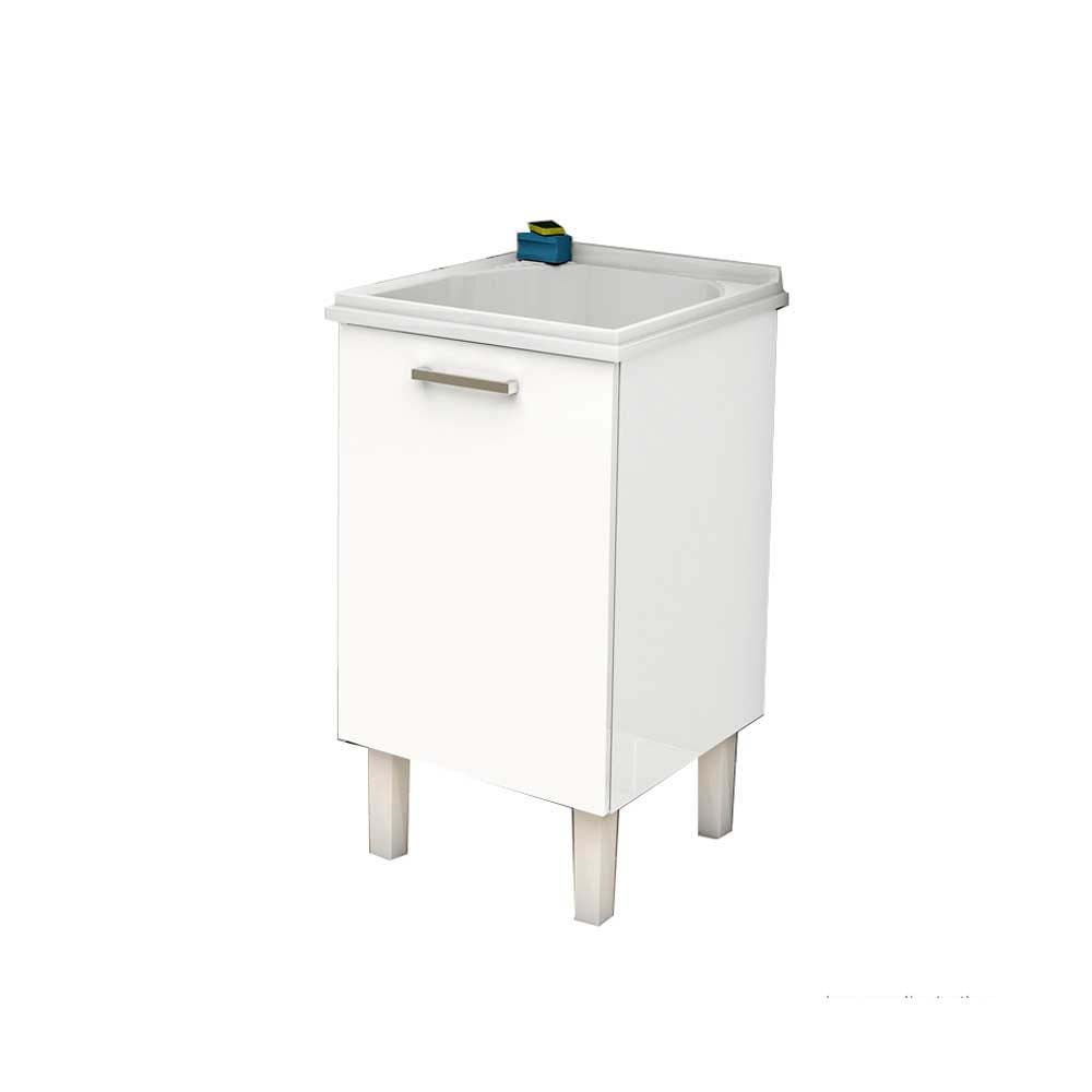 Gabinete Para Lavanderia Em A O Flat Com Tanque 50cm Branco Cozimax Gabinete Para Lavanderia Em A O Flat Com Tanque 50cm Branco Cozimax
