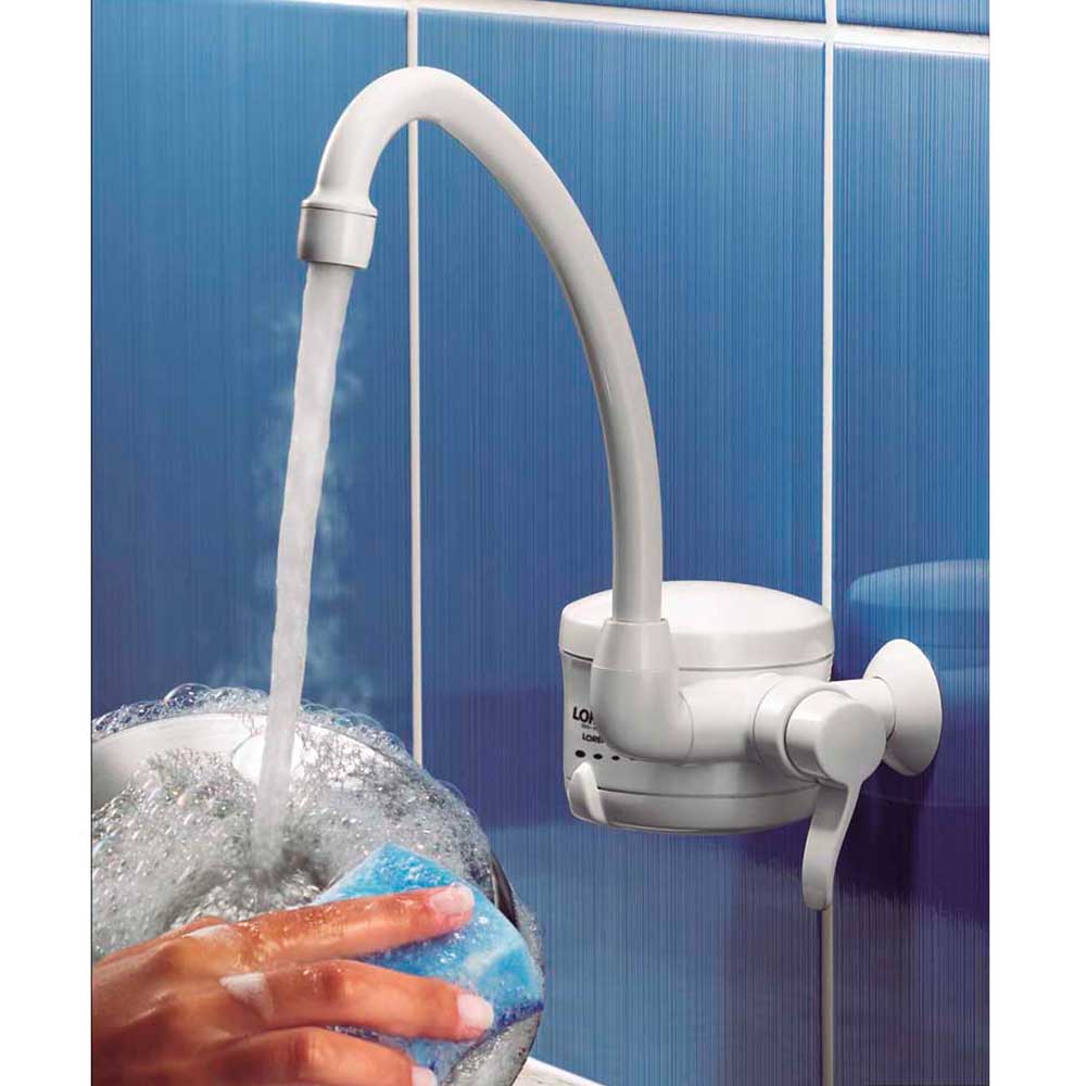 Saiba como escolher torneira para a pia da cozinha 3 Torneira eletrica 220V para cozinha Loren Easy 5500W Lorenzetti