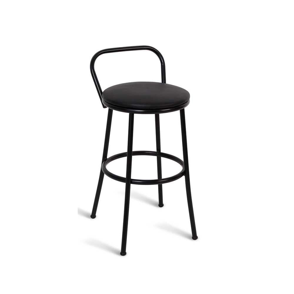 Cozinha americana: integração e modernidade em um só ambiente 8 Banqueta Viena 50cm com assento preto Metal Show