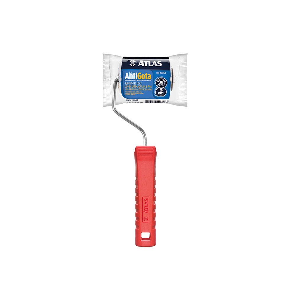 Rolo de Pintura Anti Gota Poliamida 5CM Atlas