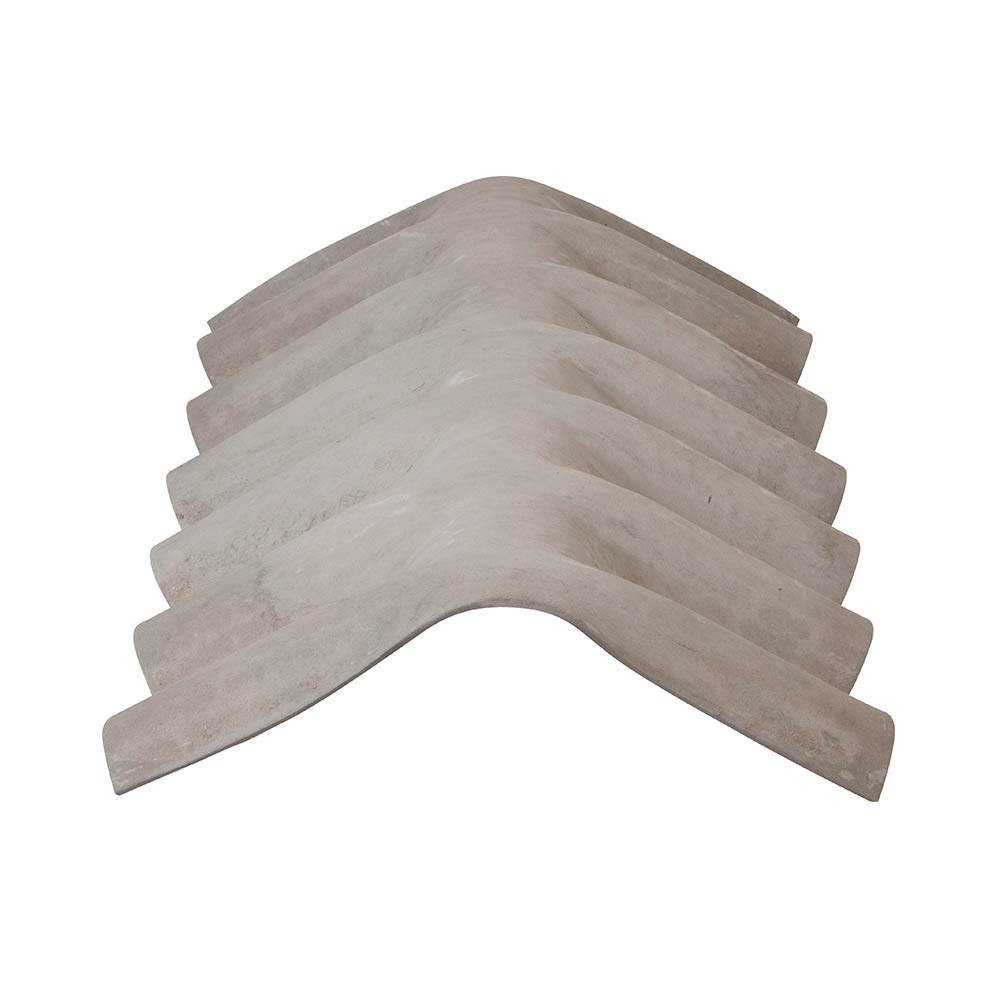 Tudo o que você precisa saber para construir uma casa sustentável 4 Telha cumeeira de fibrocimento 110x42cm 6mm Universal cinza Brasilit