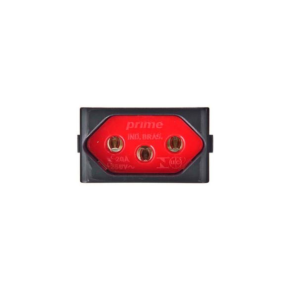 Módulo para tomada Decor 2P T 20A 250V PRM04743 vermelho Schneider