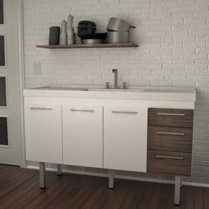 Gabinete de cozinha Hamal 2073 53x144cm branco e munique Cerocha