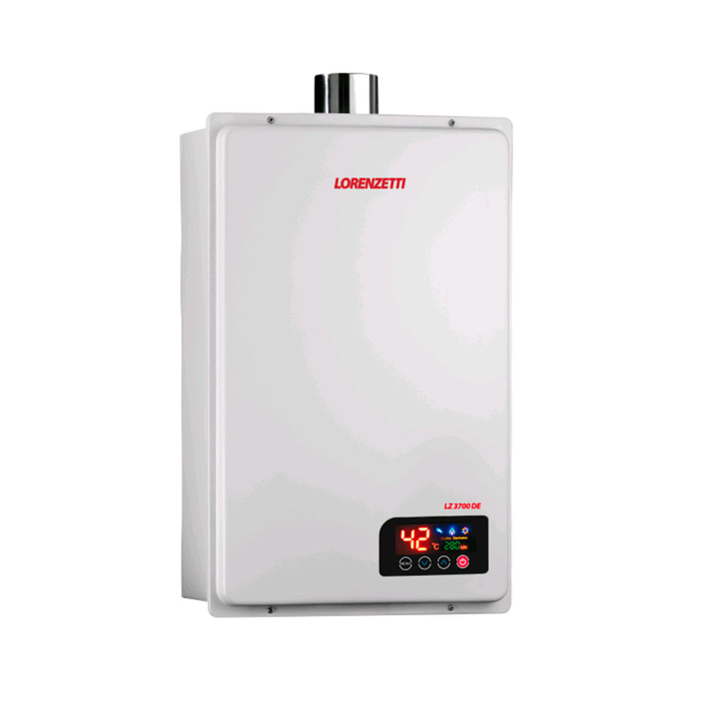 Saiba escolher entre climatizador e aquecedor 4 Aquecedor de agua a gas GN 37L min LZ 3700DE Lorenzetti