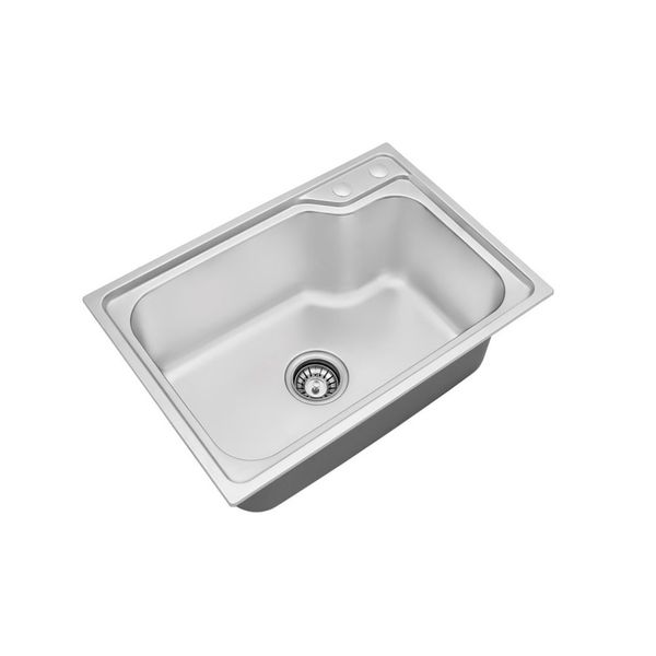 Cuba de inox retangular 21x52x45cm com válvula Luxo Alterna