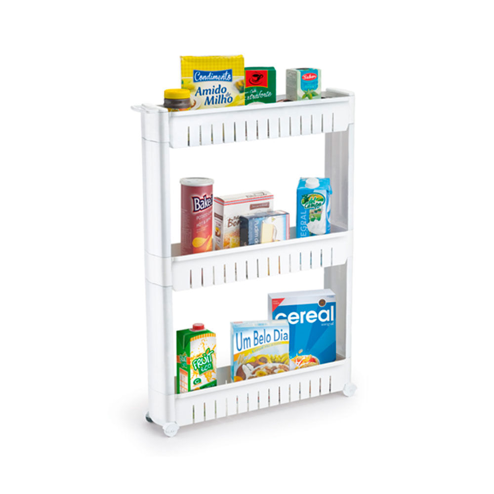 O que deve ser analisado ao escolher a geladeira ideal para a sua cozinha 12 Prateleira multiuso com rodizios 545x125cm branca Arthi