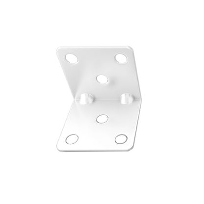 Cantoneira com 6 furos 4x4cm branca Zamar