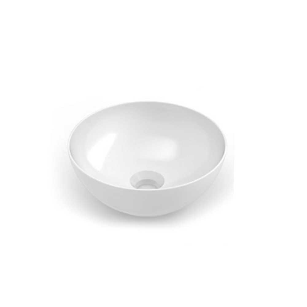 Confira alguns dos principais modelos de cubas para banheiro 7 Cuba de apoio redonda 30cm branca Incepa