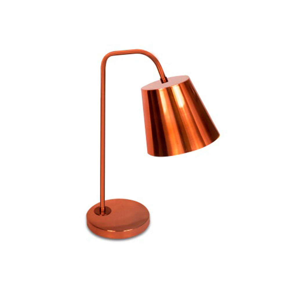 5 inspirações de luminárias de mesa para decorar escritório 2 Luminaria de mesa E27 cobre Denver Spot Line