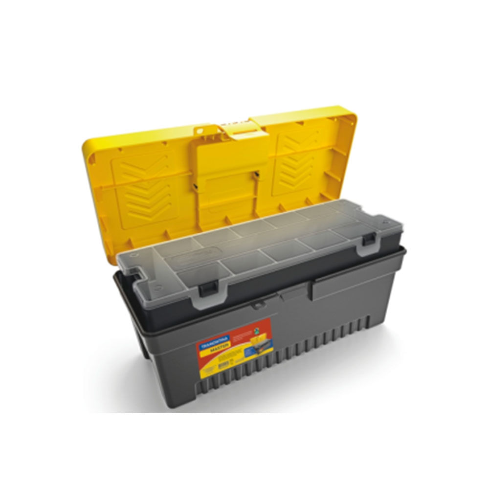 Veja 5 opções e descubra qual é a melhor caixa de ferramenta atual 9 Caixa plastica 17 com organizador 22x45cm Tramontina