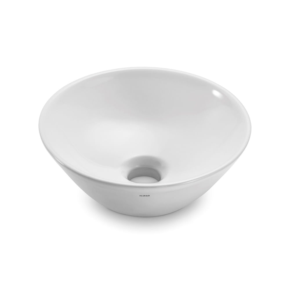 Cubas trazem elegância e praticidade para seu banheiro 1 Cuba de apoio redonda ICA15 00 29cm branca Icasa