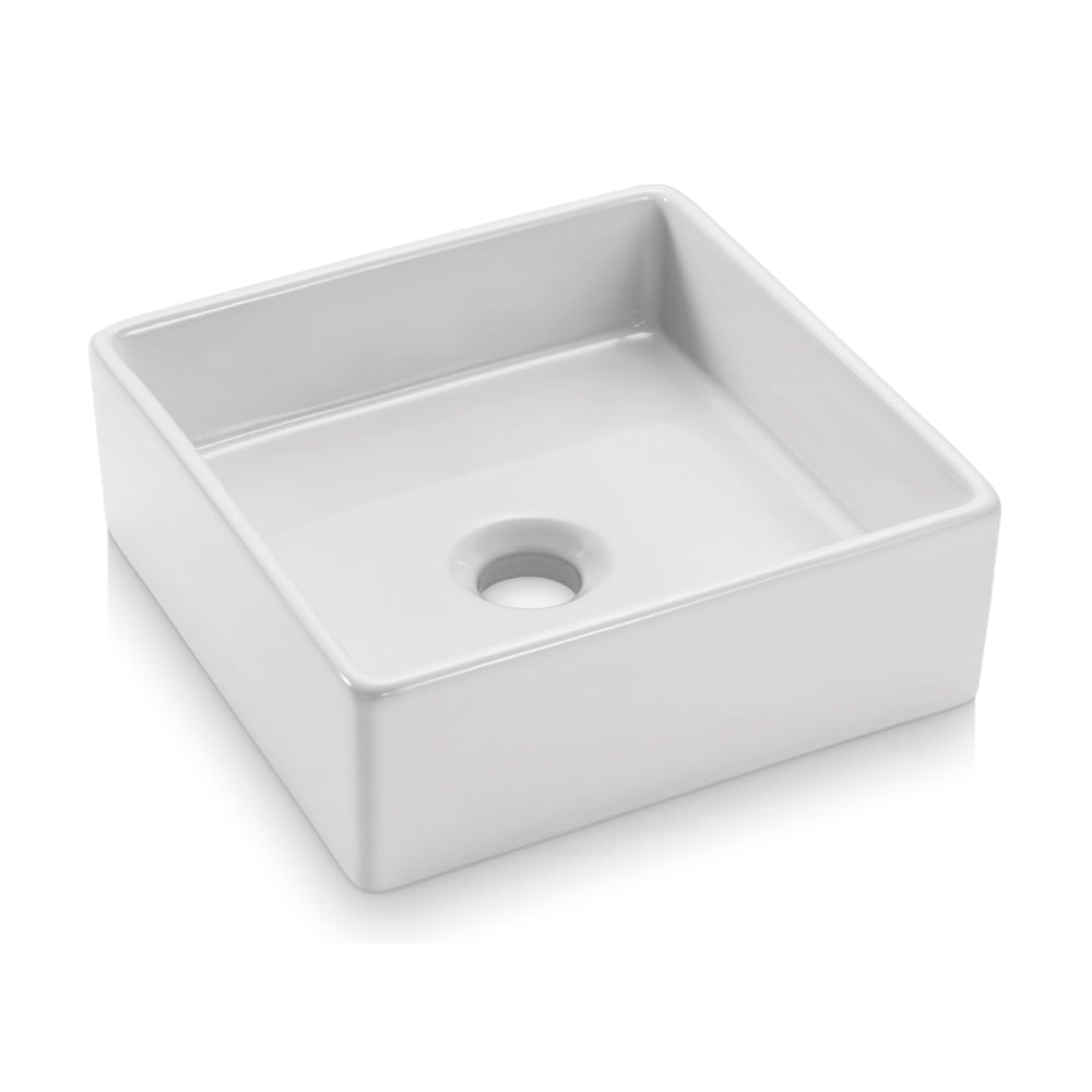 Banheiro renovado: 7 dicas práticas para mudar o visual do ambiente 12 Cuba de apoio quadrada ICA17 00 30cm branca Icasa