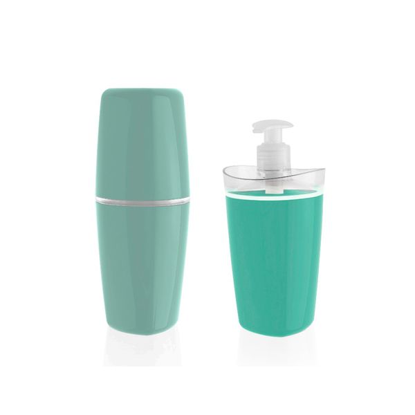 Kit de Banheiro com 2 itens de plástico verde menta Tule Ou