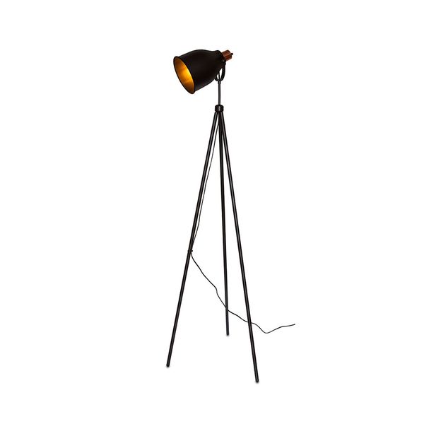 Coluna E27 preto e cobre e cobre City Spot Line
