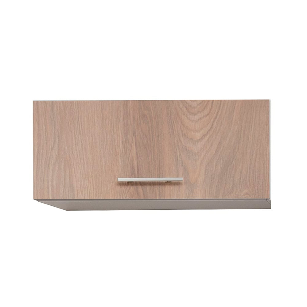 Confira quais as esquadrias ideais para garantir amplitude e iluminação em uma Tiny House 15 Armario basculante Lyon 1 porta branco e madeirado Bonatto