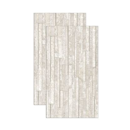 Revestimento de Parede Royal Gres Filetti Acetinado Bold 32X57cm Cinza Claro