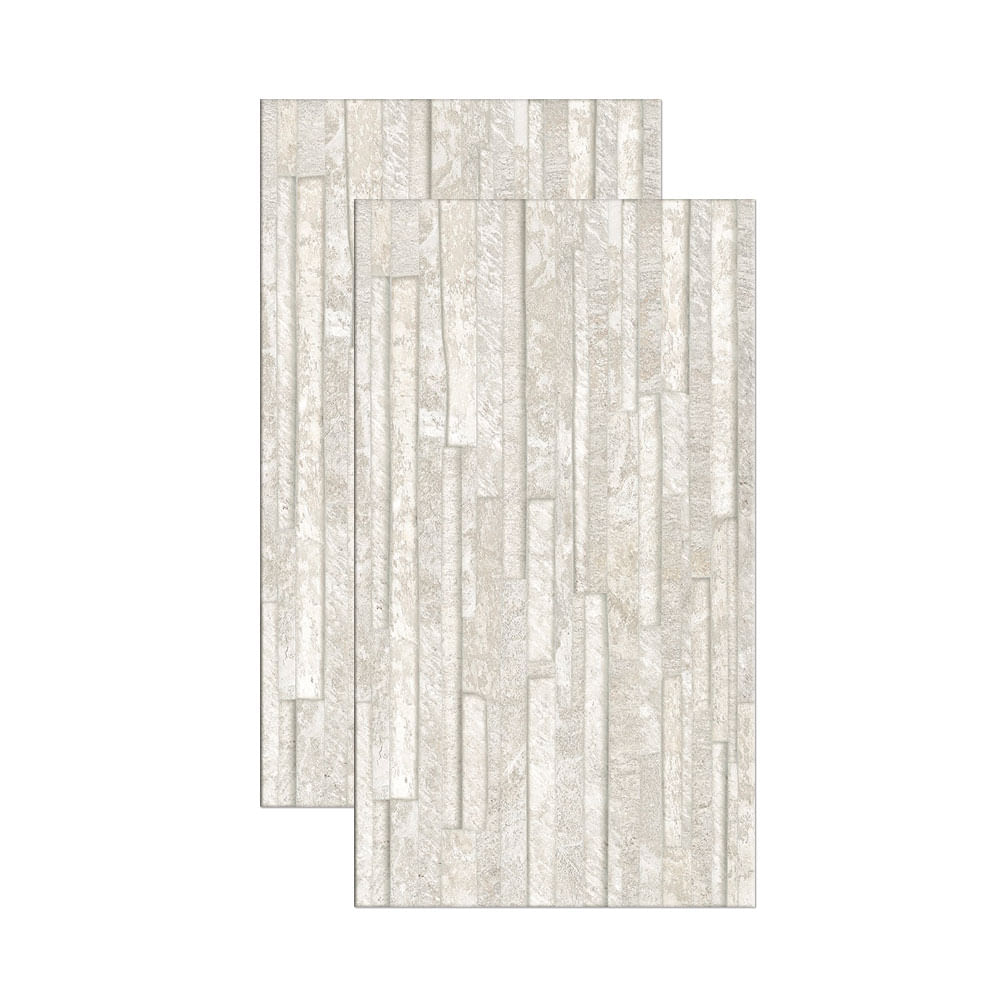 Revestimento de parede Filetti acetinado bold 32x57cm cinza claro Royal  Gres | Telhanorte