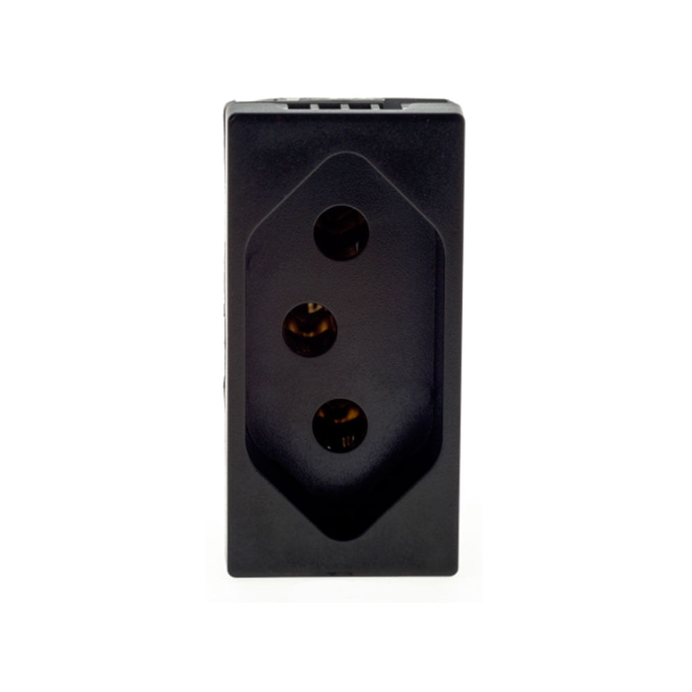 Conheça a altura-padrão para instalar tomadas 6 Tomada 2P T 20A 250V preta Pial Plus