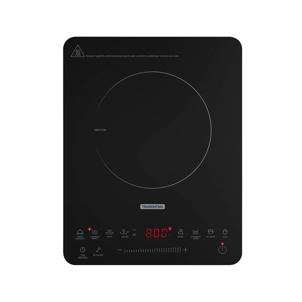 Coifa, depurador e exaustor: saiba como diferenciá-los 13 Cooktop por inducao Slim Touch EI 30 29x37cm 127V preto Tramontina