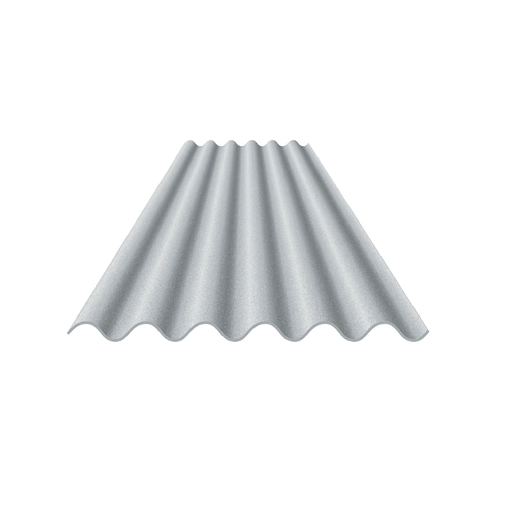 Confira as características de 8 tipos de telha 9 Telha ondulada de fibrocimento 244x110cm 5mm Confibra