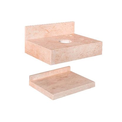 Bancada de mármore Florença 60cm travertino Venturini