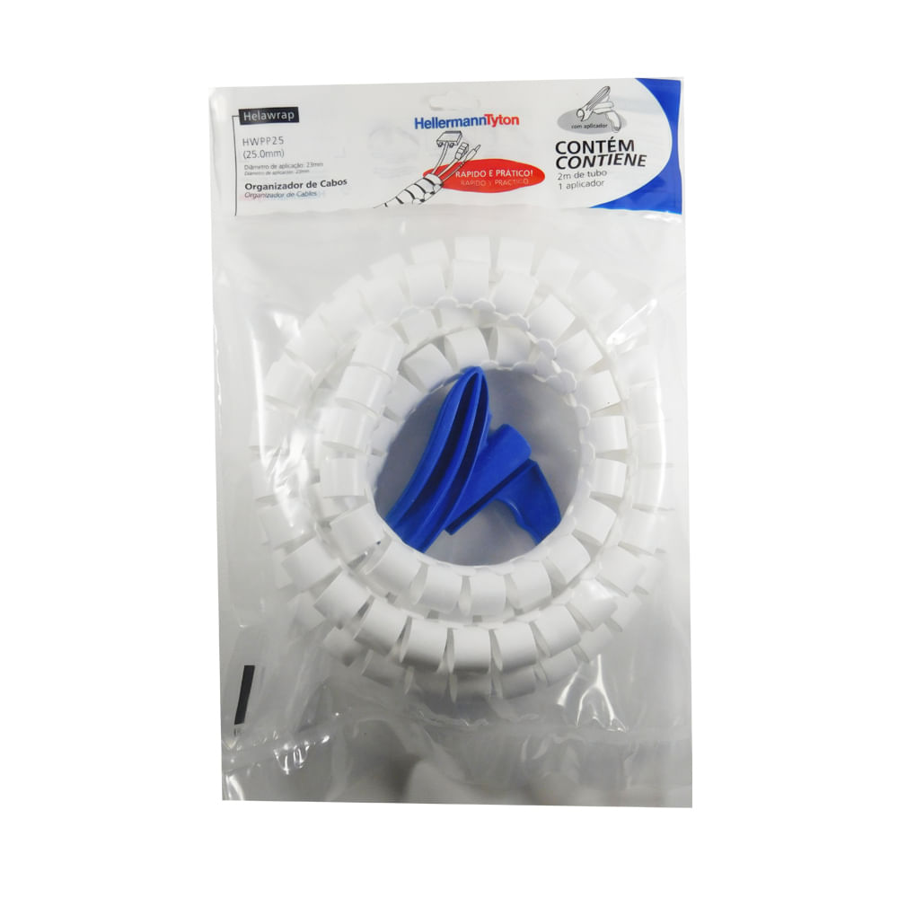 Como esconder os fios de casa? 10 dicas de como fazer isso 15 Organizador de fios HellermannTyton spiral com ferramenta de aplicacao 2m 1 branco 1489518