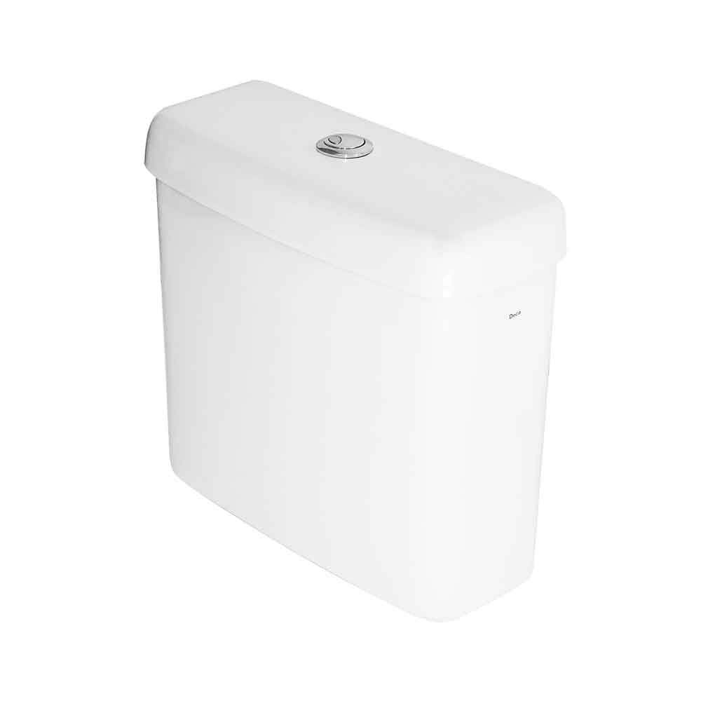 Caixa Acoplada com Acionamento Dual Flux 3/6 Litros Vogue Plus Monte Carlo Village Gelo Deca